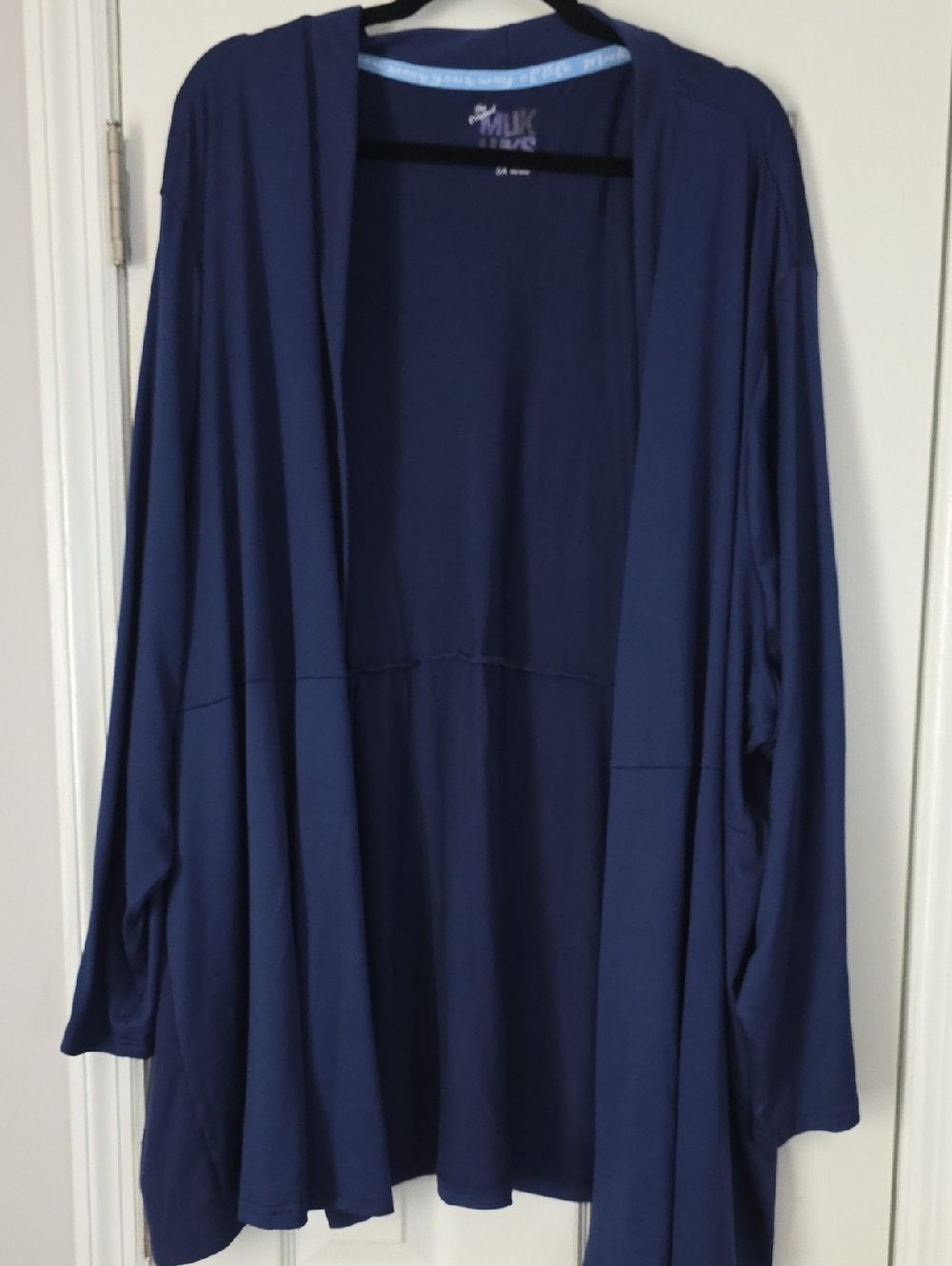 Muk Luks Deep Blue Open-Front Cardigan